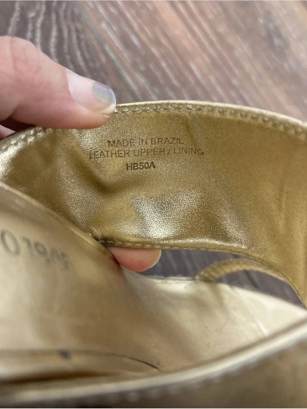 Bernardo Metallic Gold Espadrille Platform Thong Heels